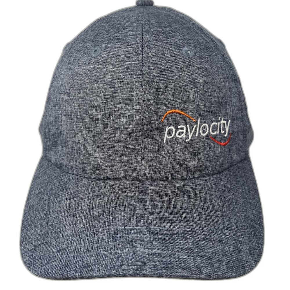 Paramount Baseball Cap Blue One Size Paylocity Logo Strapback Polyester Hat